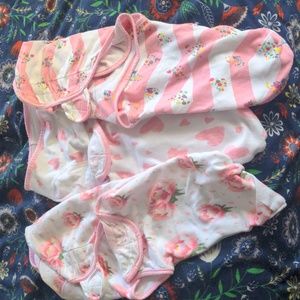 set of 3 Preemie swaddles